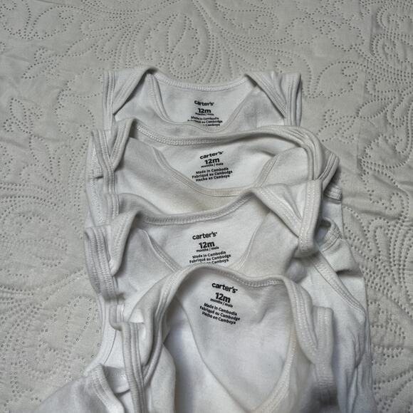 Carter's Sleeveless Onesie Bundle Size 12m - Picture 8 of 8